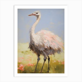 Bird Painting Ostrich 4 Art Print