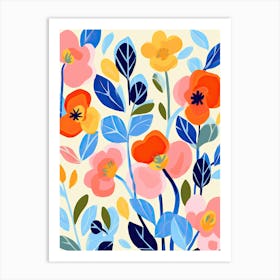 Vibrant Petal Reverie; Inspired Flower Market Art Print