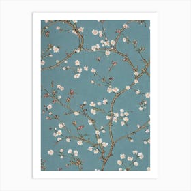 Flowering Cherry tree Vintage Botanical Art Print