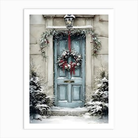 Christmas Door 7 Art Print