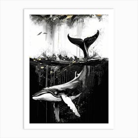 Whale Painting Art Print