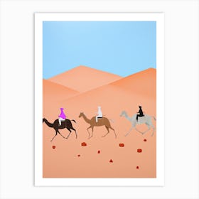 Dasht E Kavir (Great Salt Desert)   Iran, Contemporary Abstract Illustration 2 Art Print
