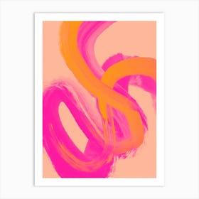 Color Strokes No 14 Art Print