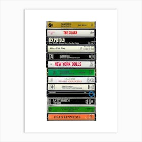 Punk - Greatest Albums - Cassette Print Art Print