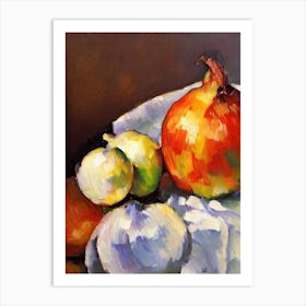 Onion 2 Cezanne Style vegetable Art Print