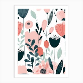 Floral Pattern 23 Art Print