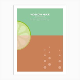 Cocktail Poster Moscow Mule 2 Art Print