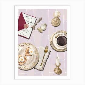 Coquette Tea Party Poster Art Print