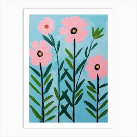 Pink Flowers Art Print