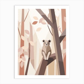 Koala Minimalist Abstract 3 Art Print