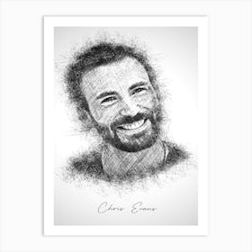 Chris Evans Art Print