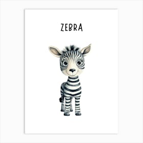 Zebra 3 Art Print