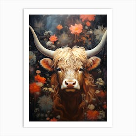 Highland Cow Art Print