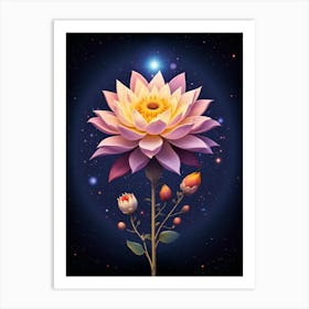 The Cosmic Bloom Art Print