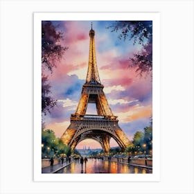 Eiffel Tower Building Art Print