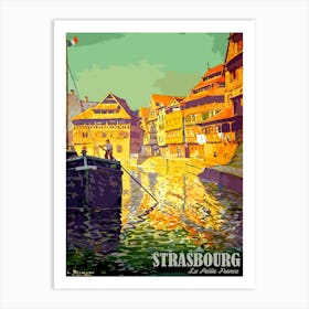 Strasbourg, France, On The River Ill Art Print