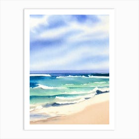 Collaroy Beach 2, Australia Watercolour Art Print