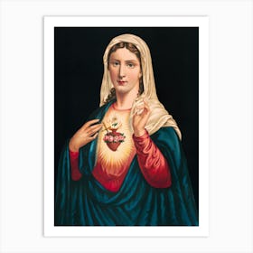 Virgin Of The Heart Art Print