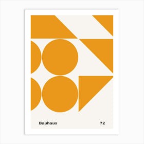 Geometric Bauhaus Poster 72 Art Print