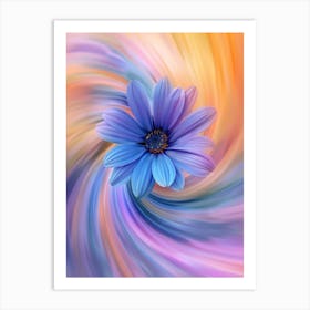 Abstract Flower 4 Art Print