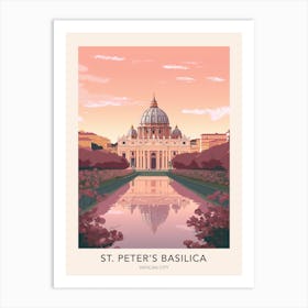 St Peter S Basilica Vatican City 2 Travel Poster Art Print