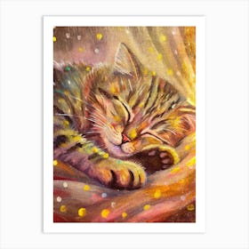 Cat Sleeping Poster