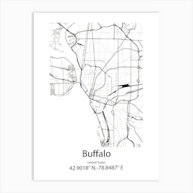 Buffalo Grove,United States Minimalist Map Art Print