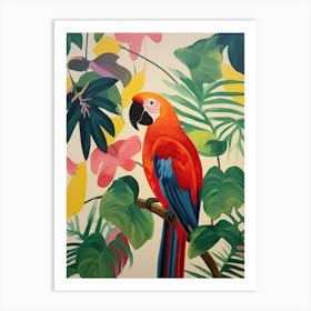 Tropical Parrot Art Print