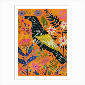 Spring Birds Crow 3 Art Print