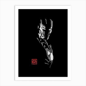 Iroman Black Art Print