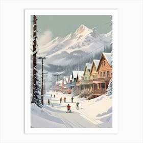 Retro Apres Ski Vintage Artwork (7) Art Print