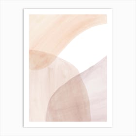 Abstract soft Watercolor Painting Art Print