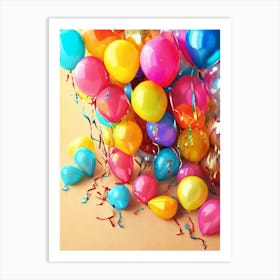 Colorful Balloons 1 Art Print