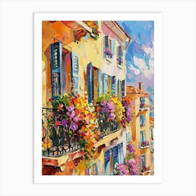 Balcony Painting In Nice 3 Art Print