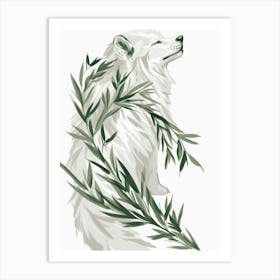 White Fox Art Print