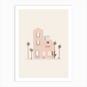 Palmtree House Art Print