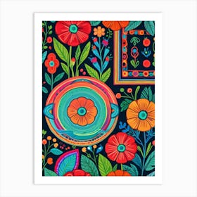 Colorful Flowers 6 Art Print