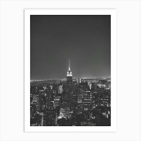 New York City At Night Art Print