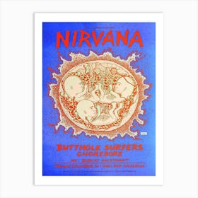 Nirvana New Year S Eve Oakland Coliseum Concert Poster Art Print