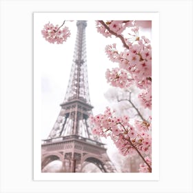 Cherry Blossoms In Paris Art Print