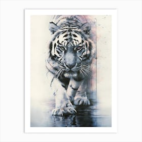 White Tiger Art Print