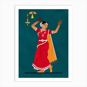 Indian Dance 1 Art Print