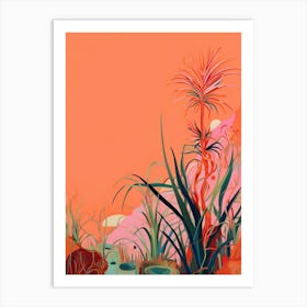 Boho Plant Painting Air Plant 1 Art Print