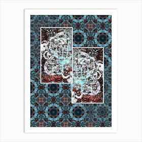 Abstraction Is A Blue Mix Of Styles Art Print