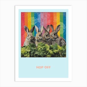 Hop Off Bunnies Poster 2 Art Print