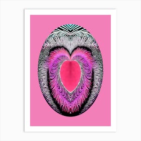 Risque Female Form Pink  Art Print