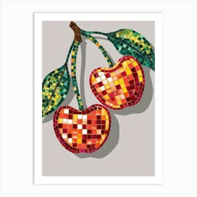 Cherry Mosaic 2 Art Print