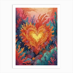 Heart Of Coral Art Print