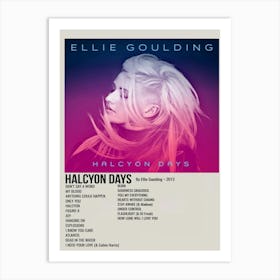 Halcyon Days By Ellie Goulding 2013 Poster Art Print