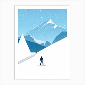 St Skiing Poster Art Print
